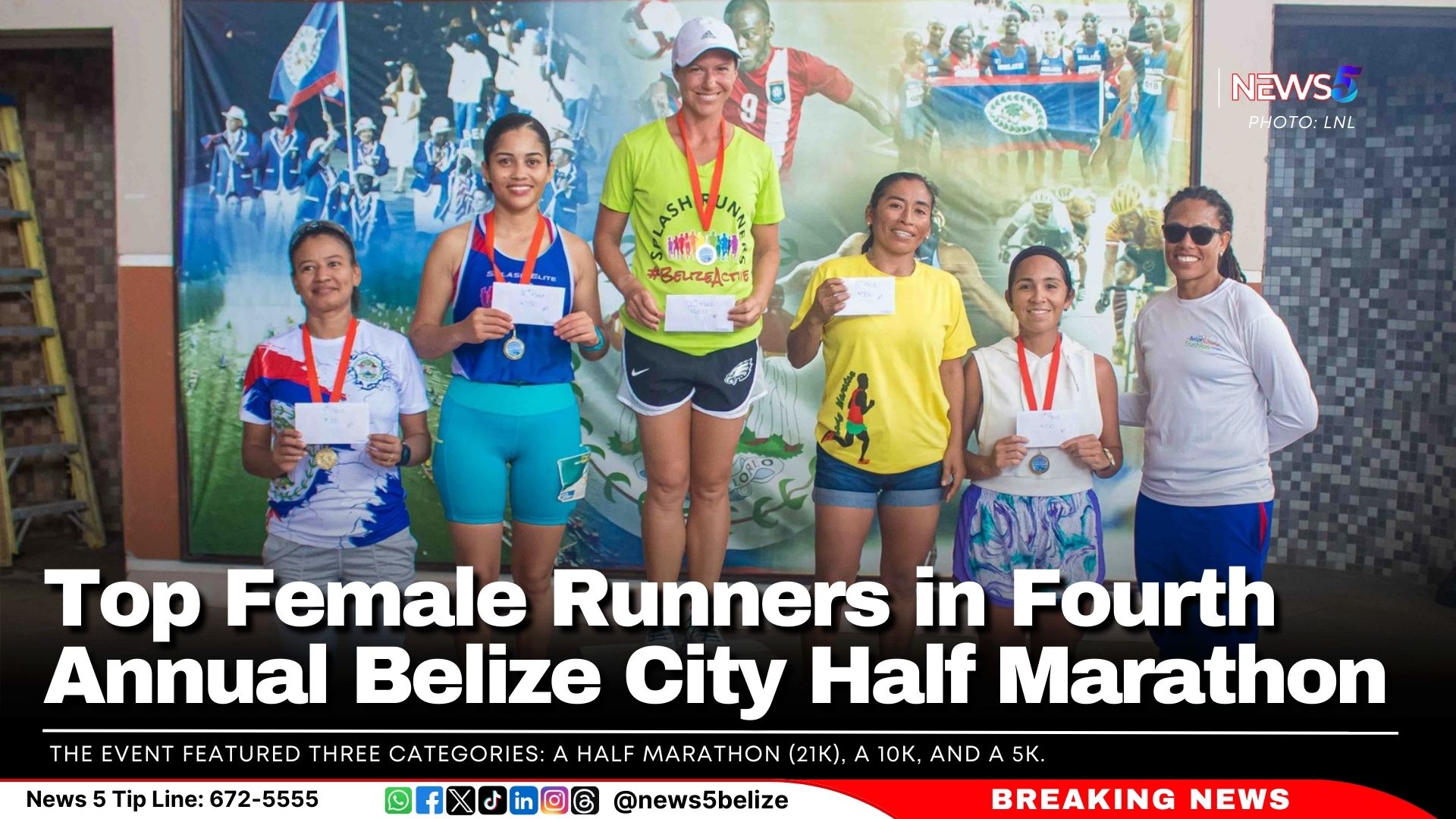 Top Female Runners in Fourth Annual Belize City Half Marathon