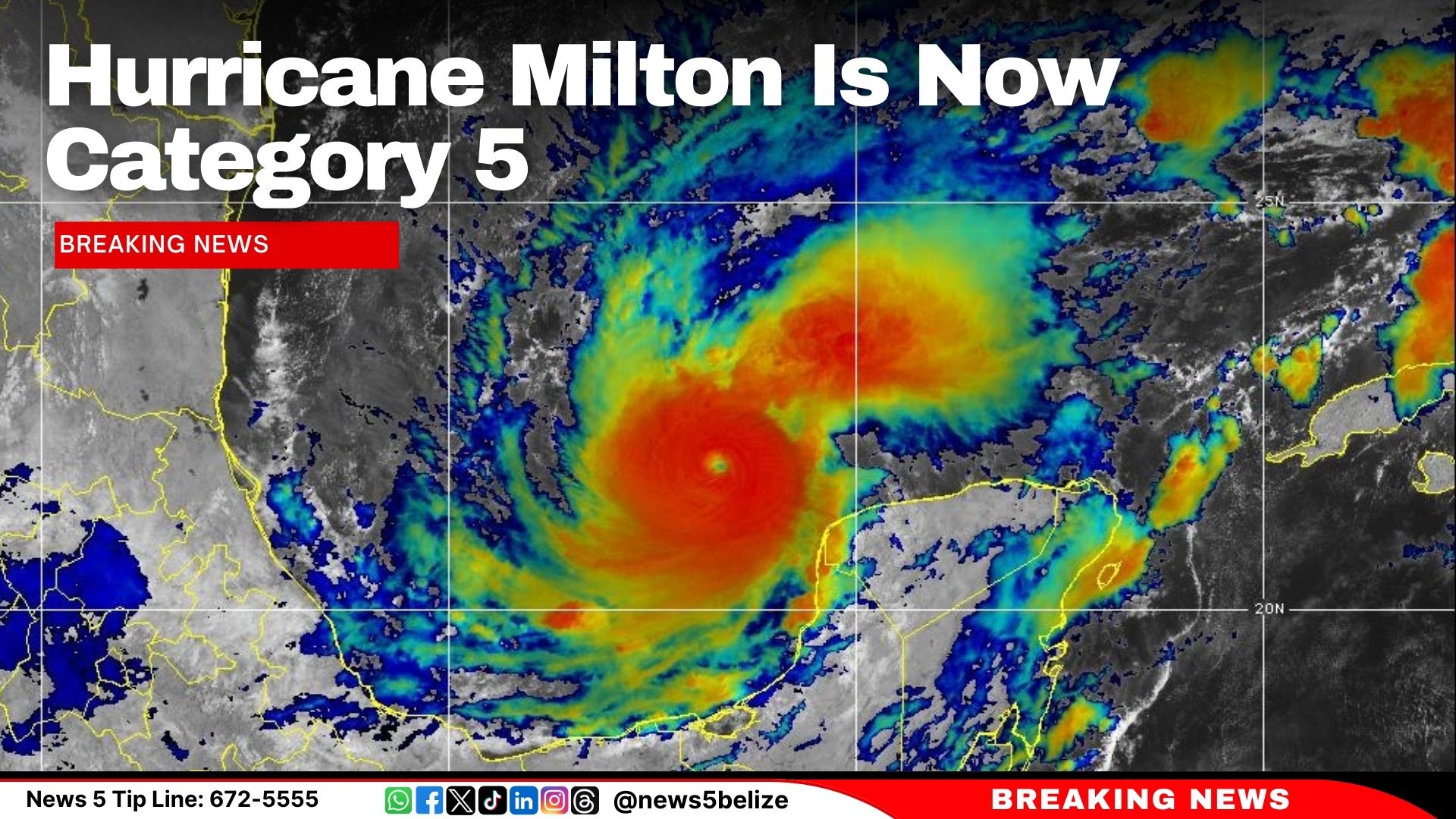 Hurricane Milton Is Now Category 5