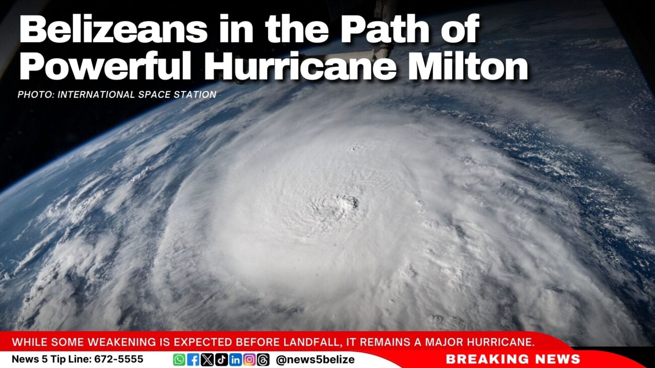 Belizeans in the Path of Powerful Hurricane Milton