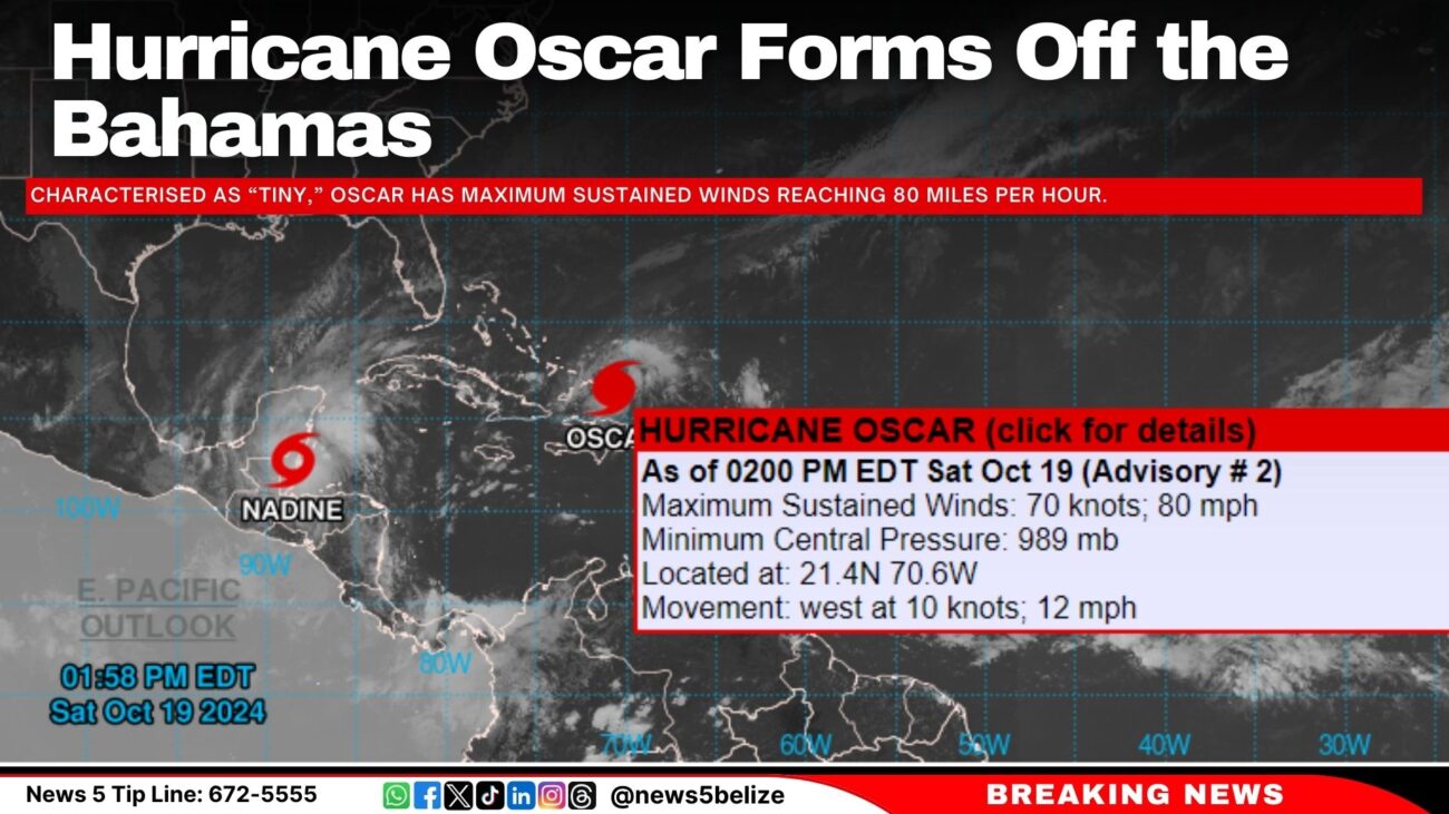 Hurricane Oscar Forms Off the Bahamas