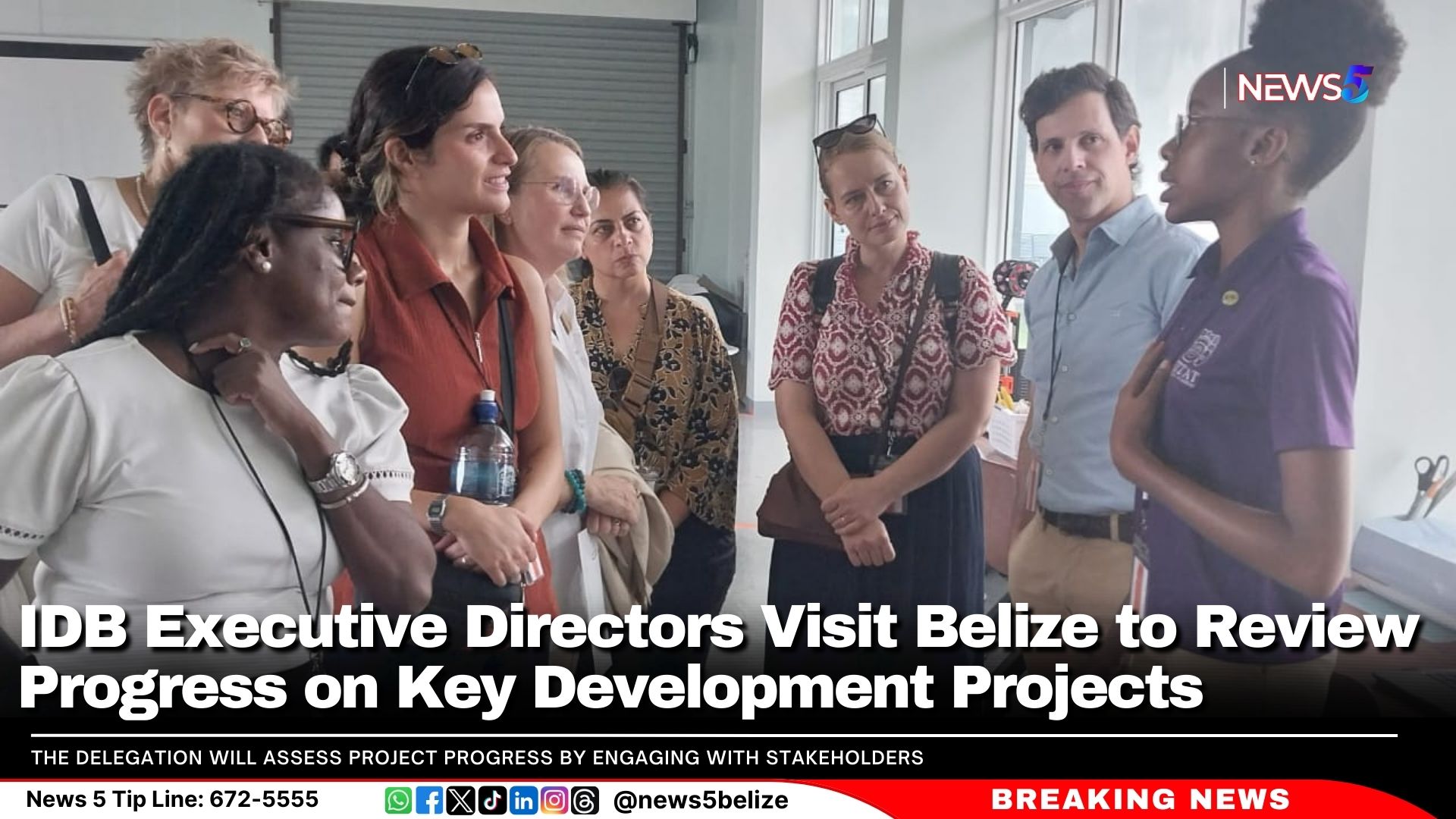 IDB Executive Directors Visit Belize to Review Progress on Key Development Projects