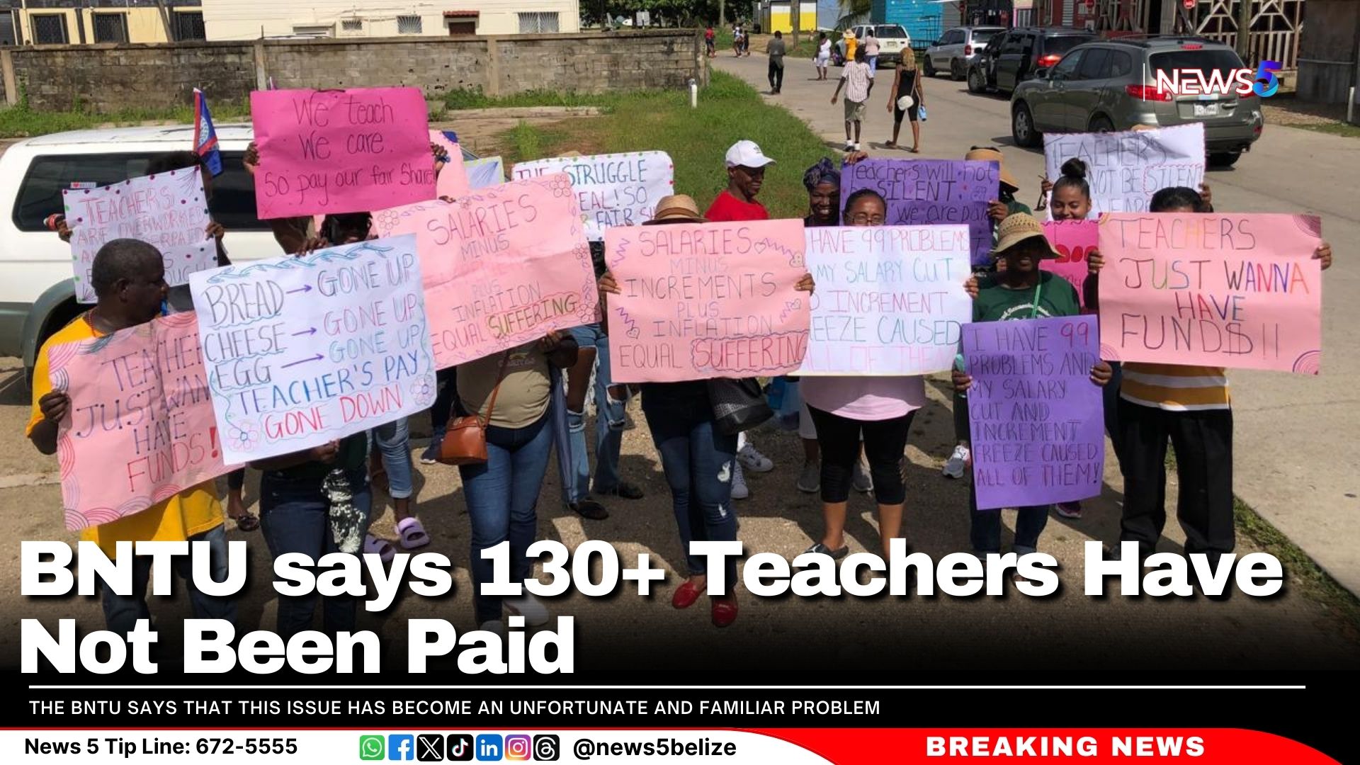 BNTU says 130+ Teachers Have Not Been Paid 