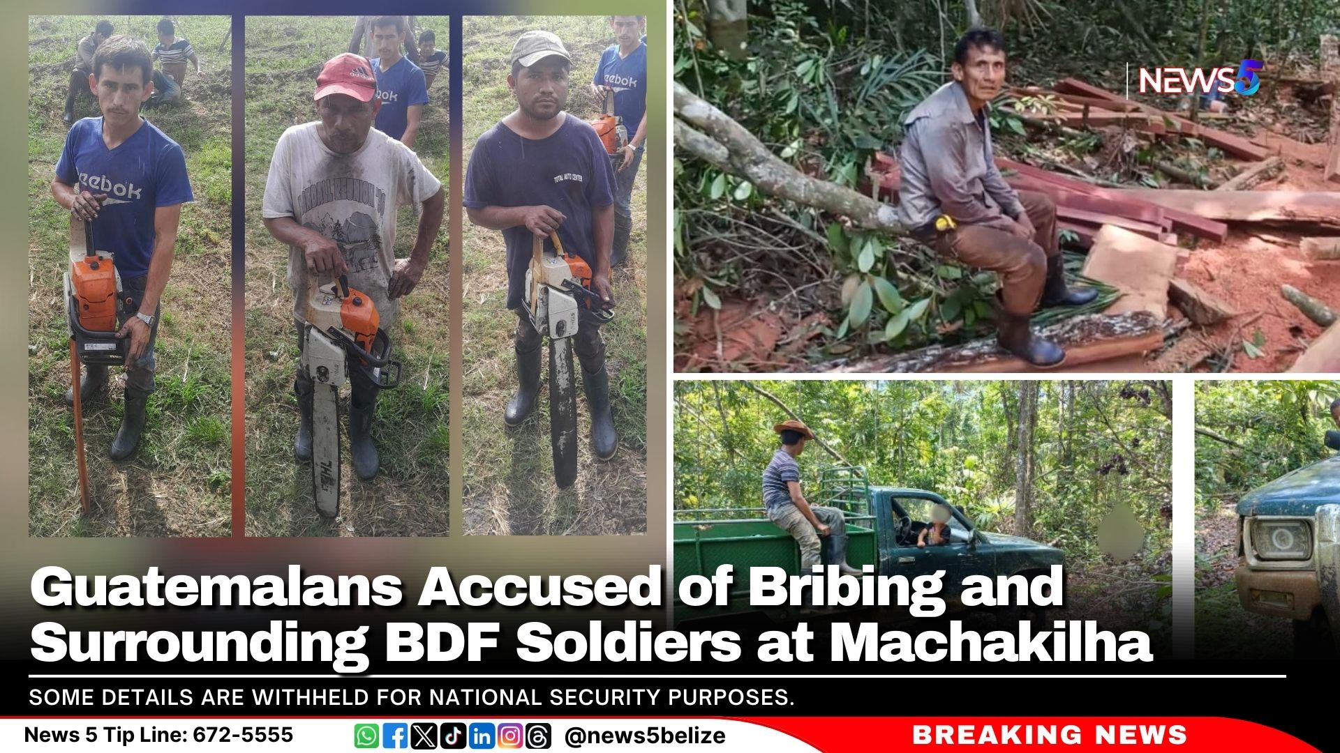 Guatemalans Accused of Bribing and Surrounding BDF Soldiers at Machakilha