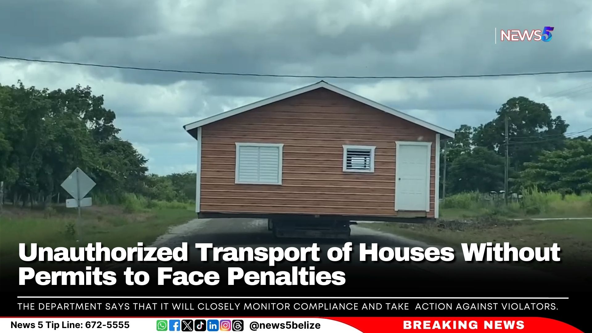 Unauthorised Transport of Houses on Highways Without Permits Will Lead to Penalties 