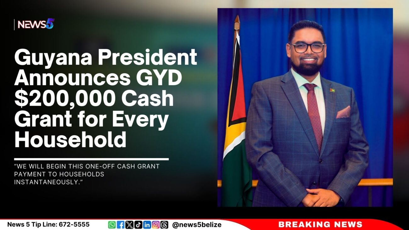 Guyana President Announces GYD $200,000 Cash Grant for Every Household