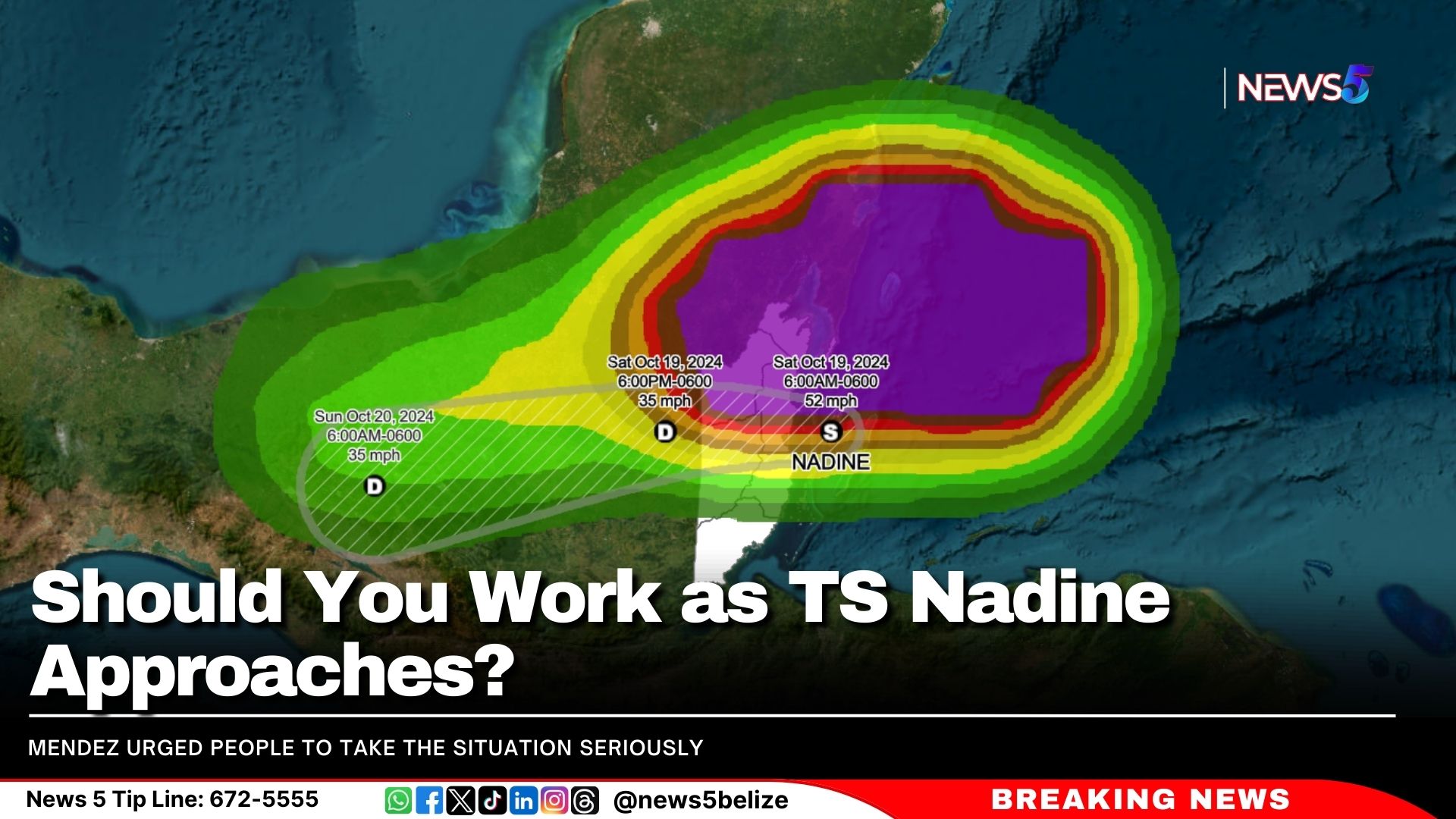 Should You Work as TS Nadine Approaches? 