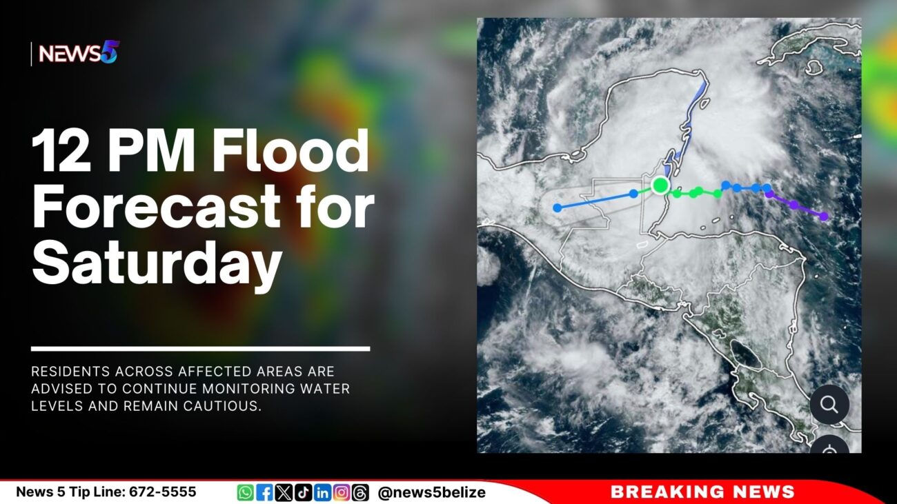 12 PM Flood Forecast for Saturday