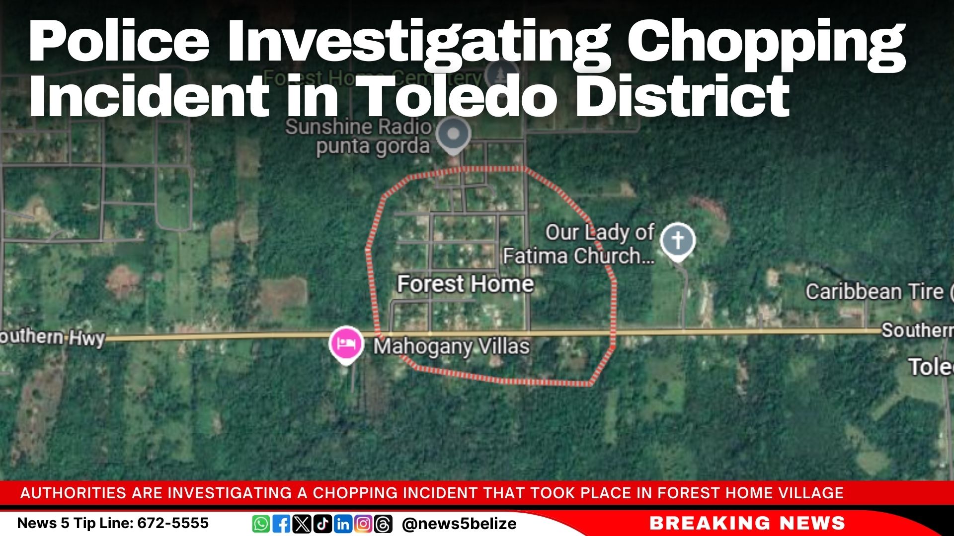 Police Investigating Chopping Incident in Toledo District