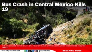 Bus Crash in Central Mexico Kills 19