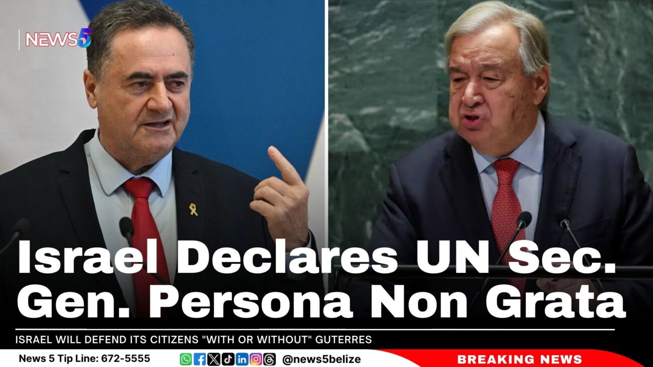 Israel Declares UN Sec. Gen. Persona Non Grata