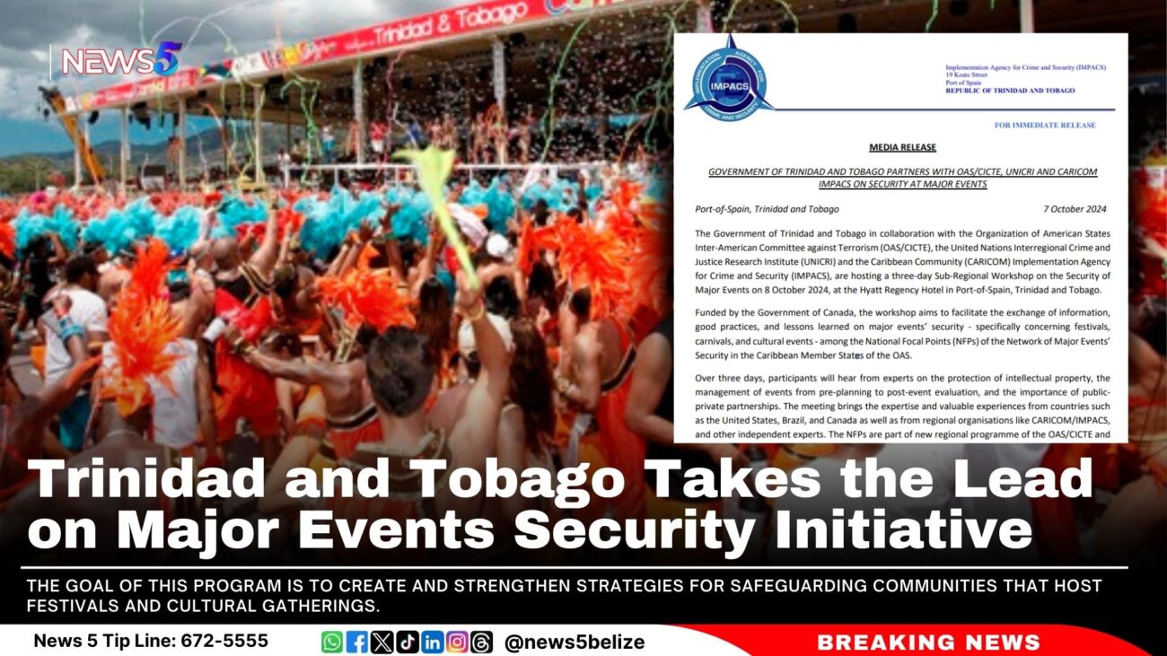 Trinidad and Tobago Takes the Lead on Major Events Security Initiative