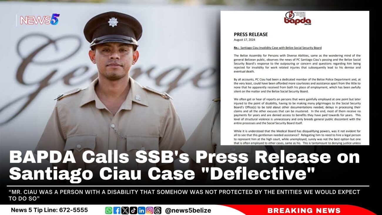 BAPDA Calls SSB's Press Release on Santiago Ciau Case "Deflective"