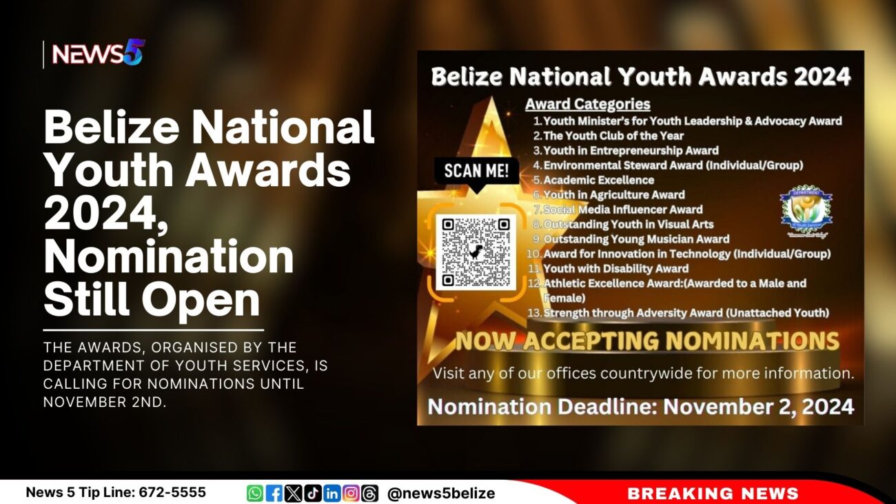 Belize National Youth Awards 2024, Nomination Still Open