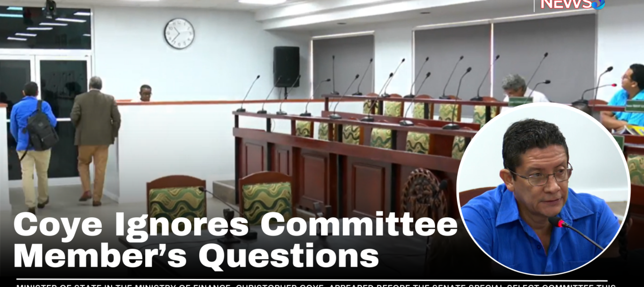 Coye Ignores Committee Member's Questions 