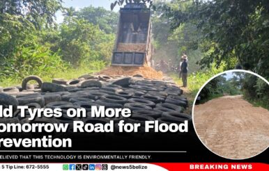 Old Tyres on More Tomorrow Road for Flood Prevention