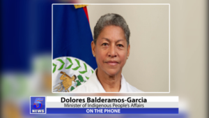 On the phone: Dolores Balderamos-Garcia