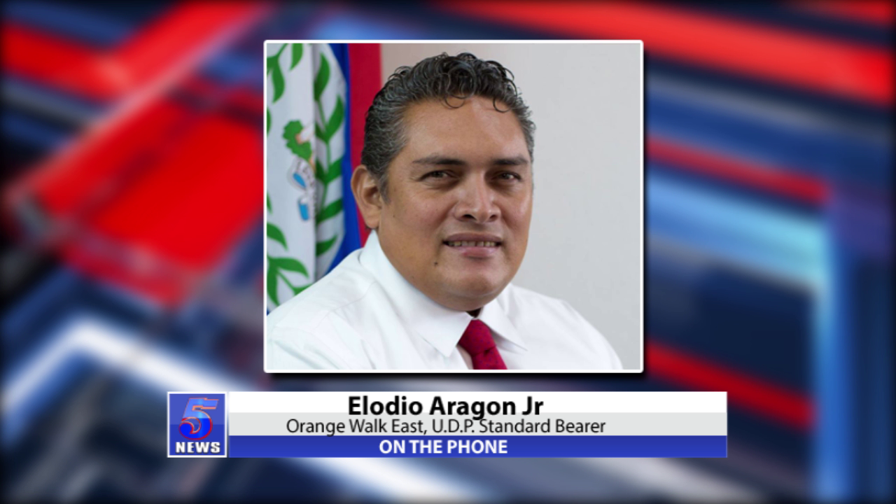 On the phone: Elodio Aragon Jr.