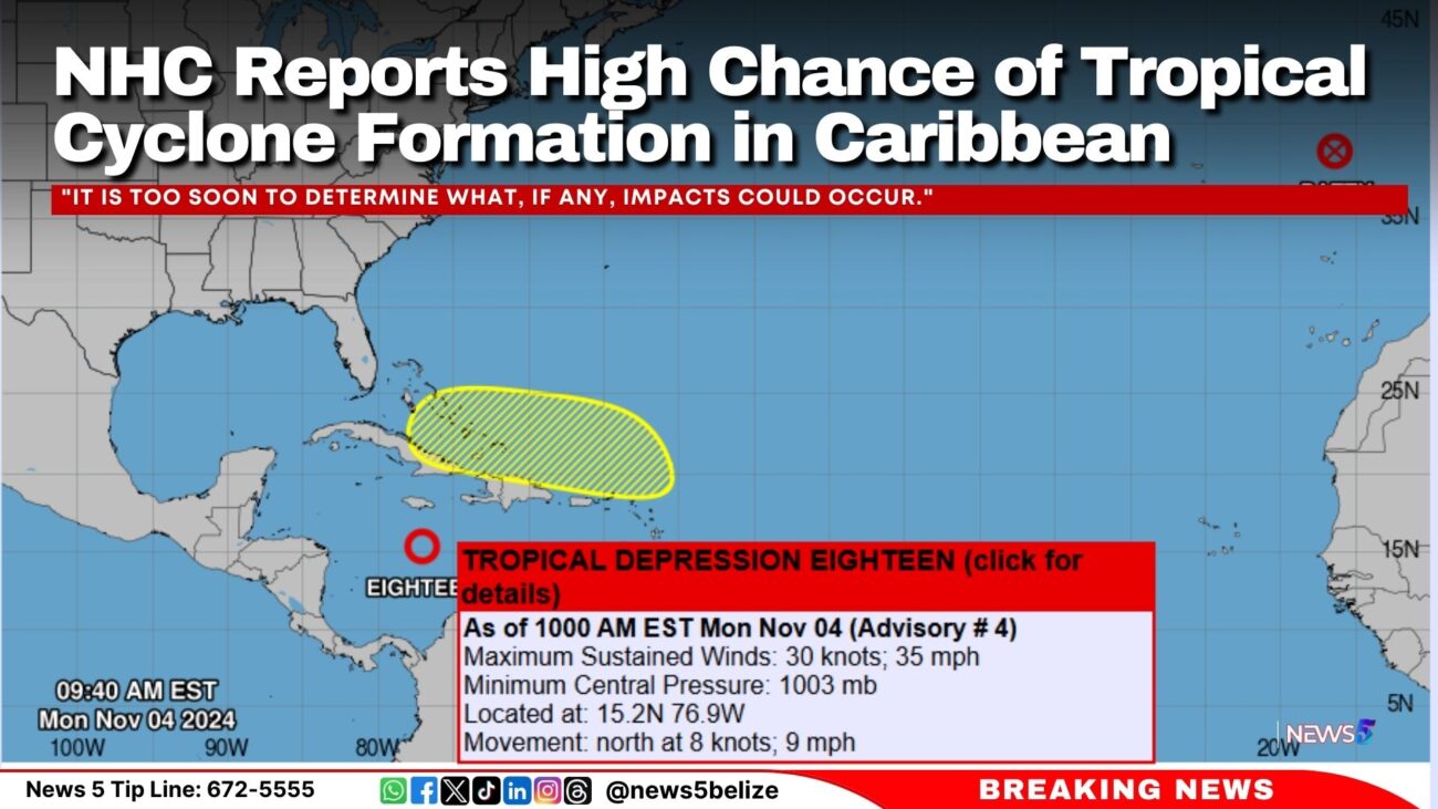 NHC Reports High Chance of Tropical Cyclone Formation in Caribbean