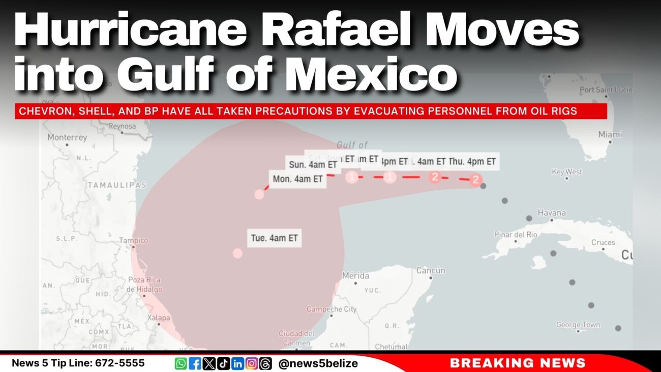 Hurricane Rafael Moves into Gulf of Mexico