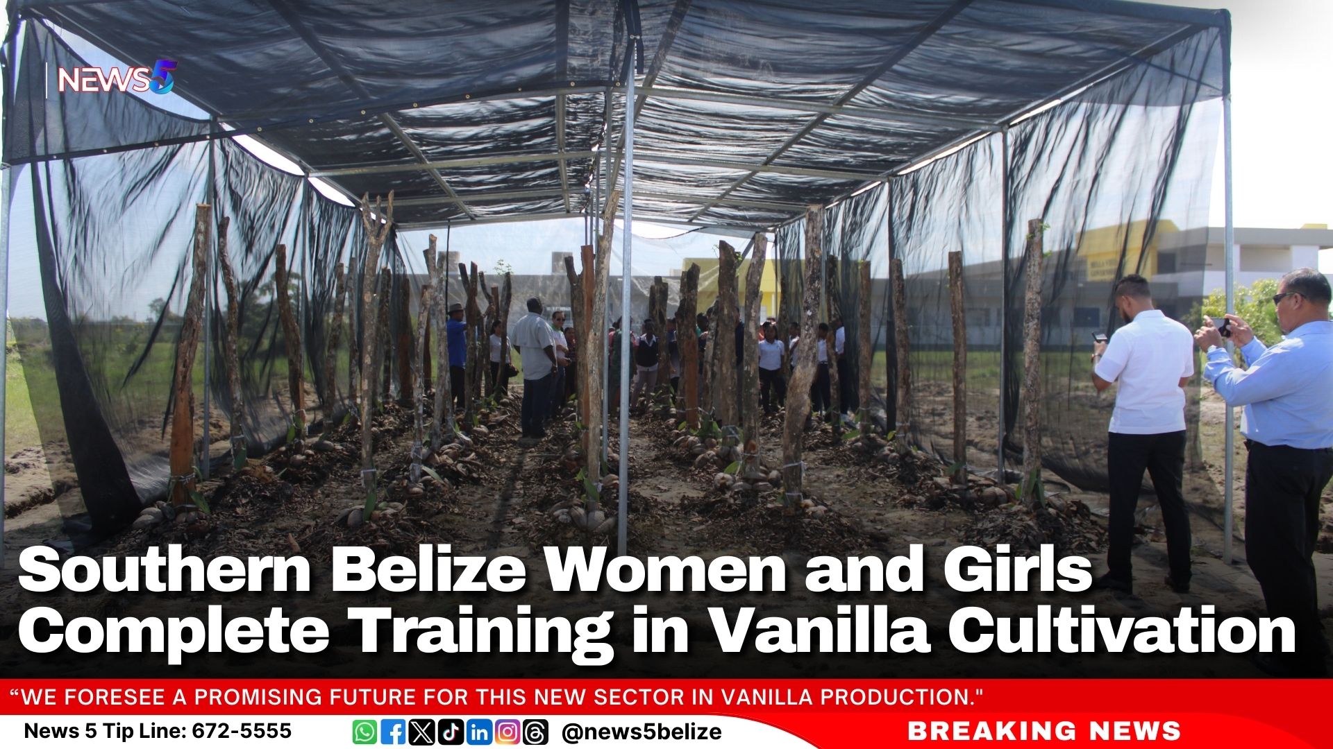 Southern Belize Women and Girls Complete Training in Vanilla Cultivation