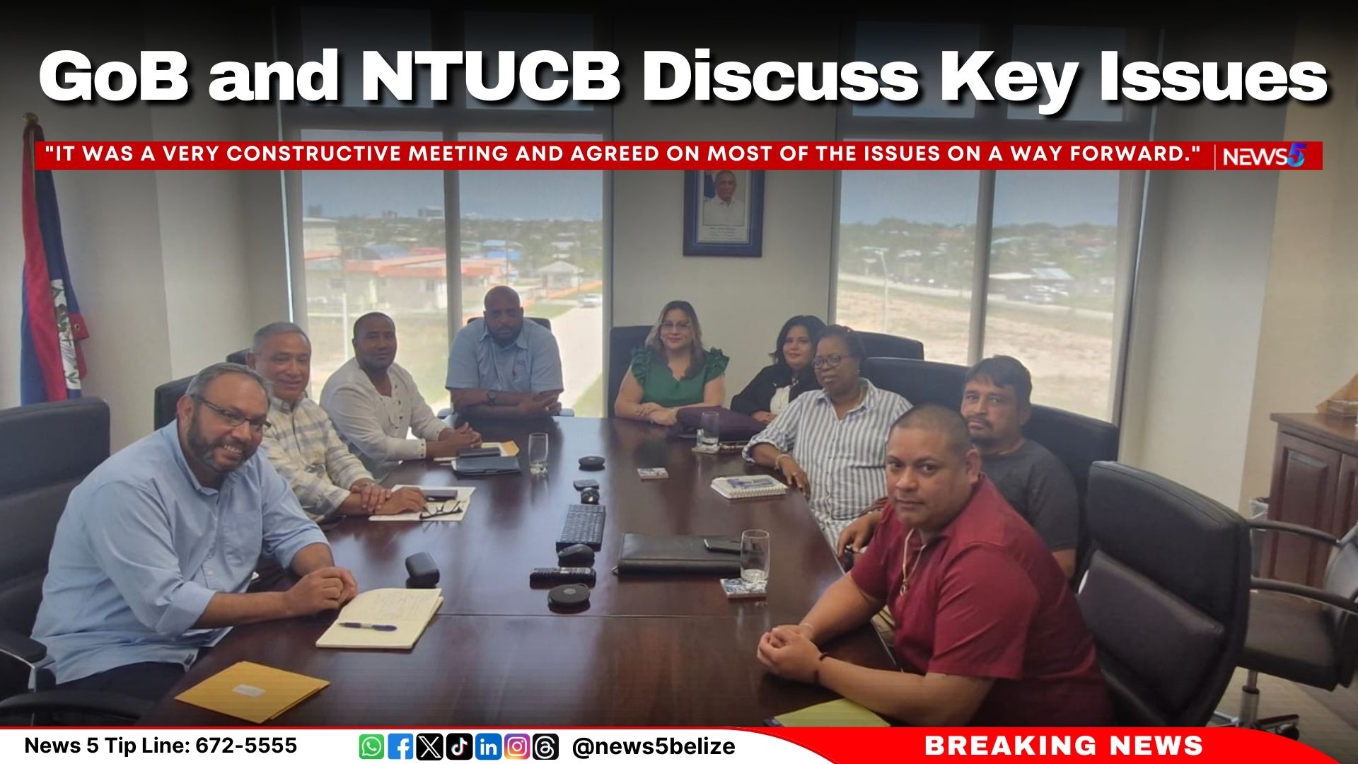 GoB and NTUCB Discuss Key Issues