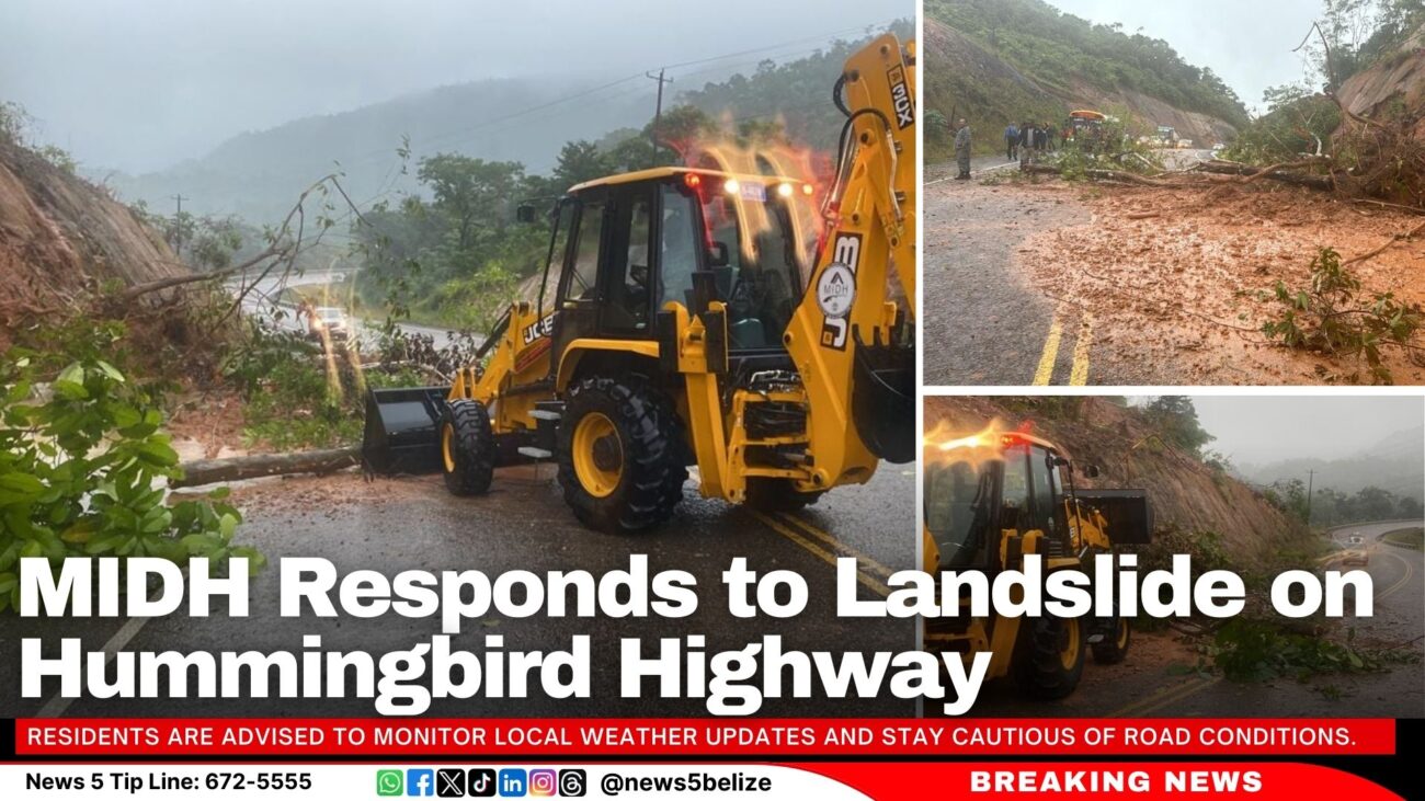 MIDH Responds to Landslide on Hummingbird Highway