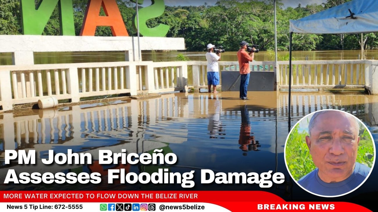 PM John Briceño Assesses Flooding Damage 