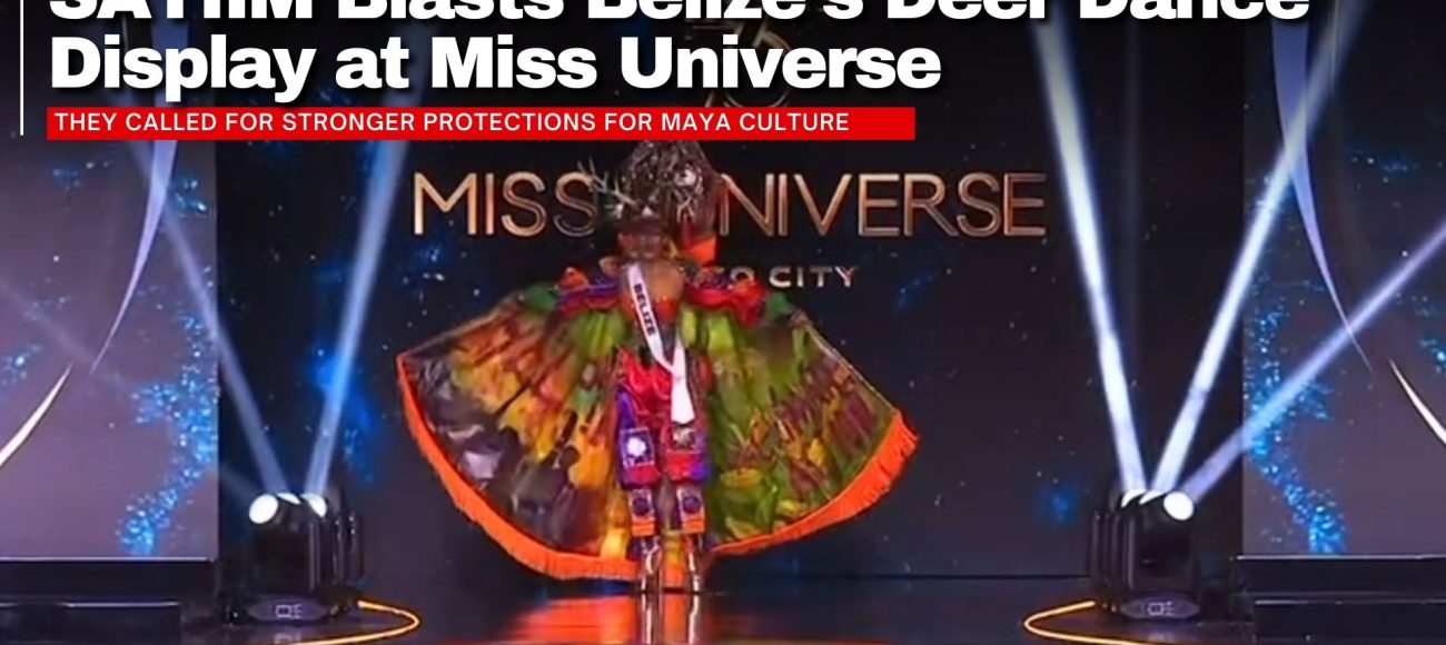 SATIIM Blasts Belize’s Deer Dance Display at Miss Universe