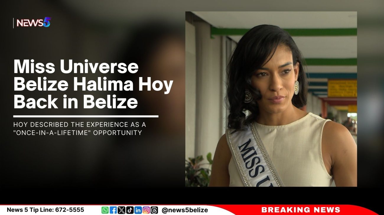 Miss Universe Belize Halima Hoy Back in Belize