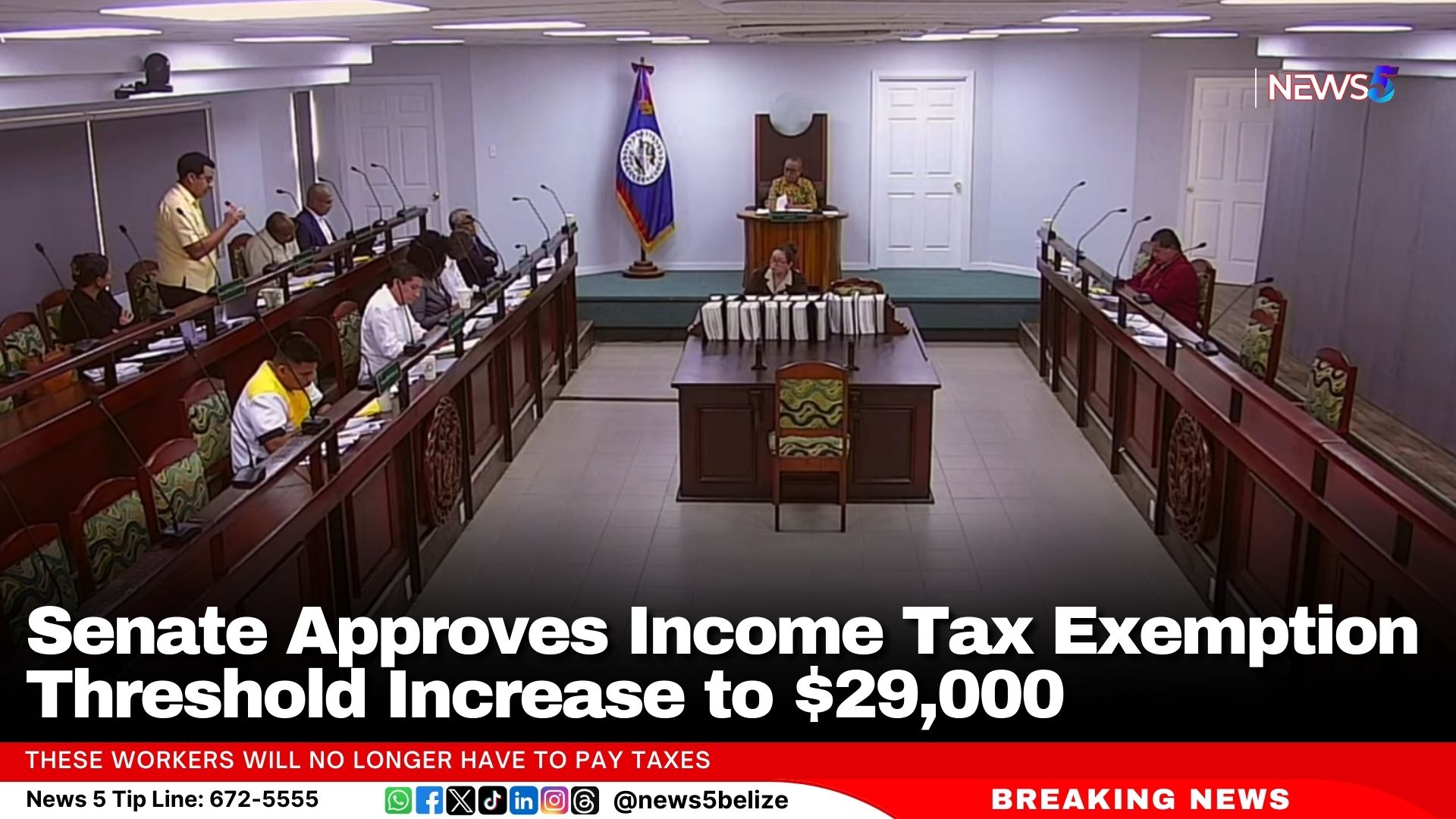 Senate Approves Income Tax Exemption Threshold Increase to $29,000