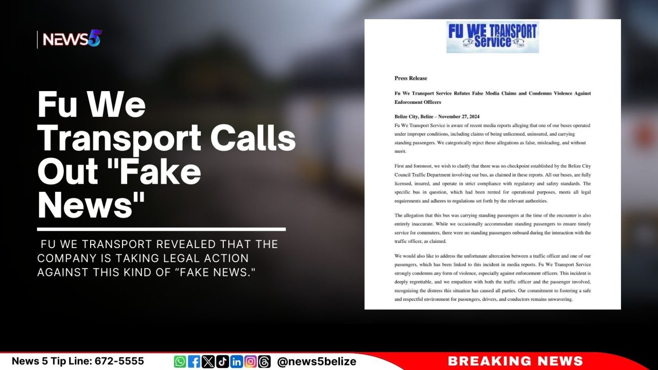 Fu We Transport Calls Out "Fake News"