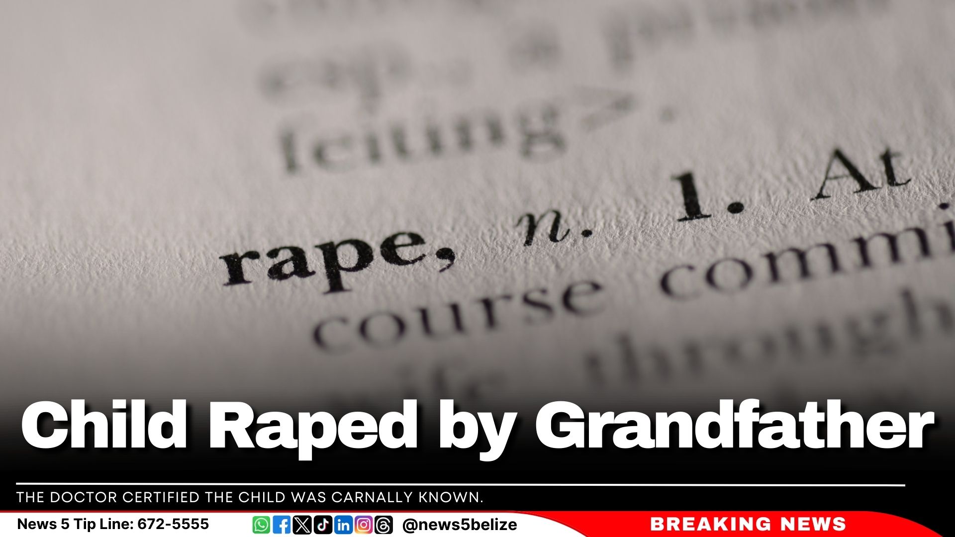 Child Raped by Grandfather 