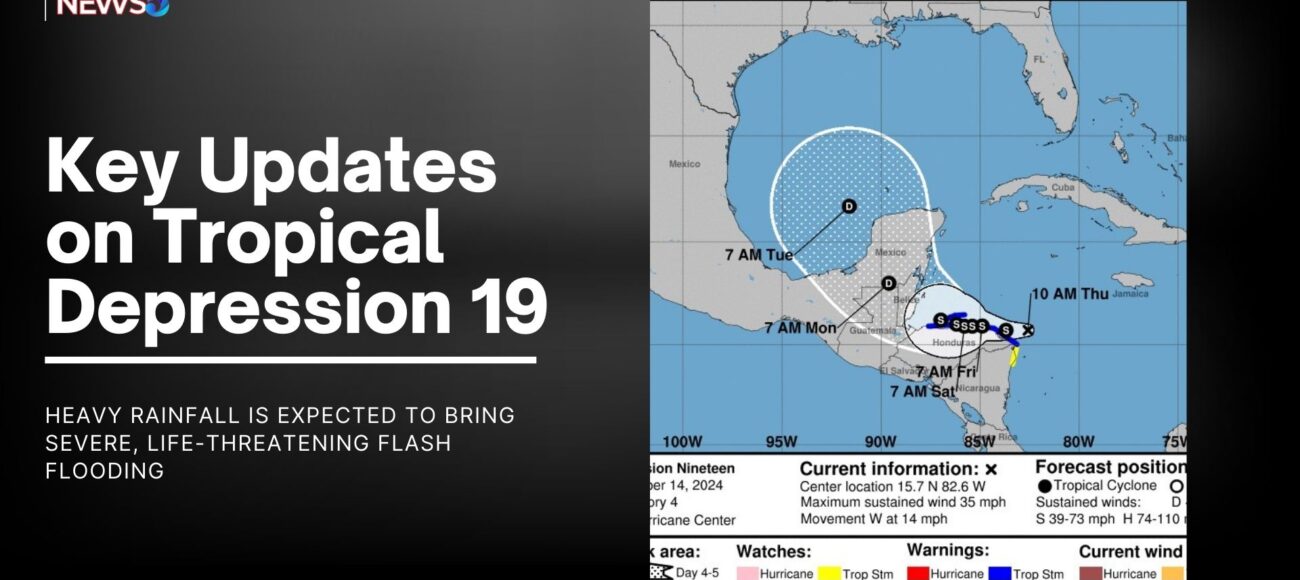 Key Updates on Tropical Depression 19