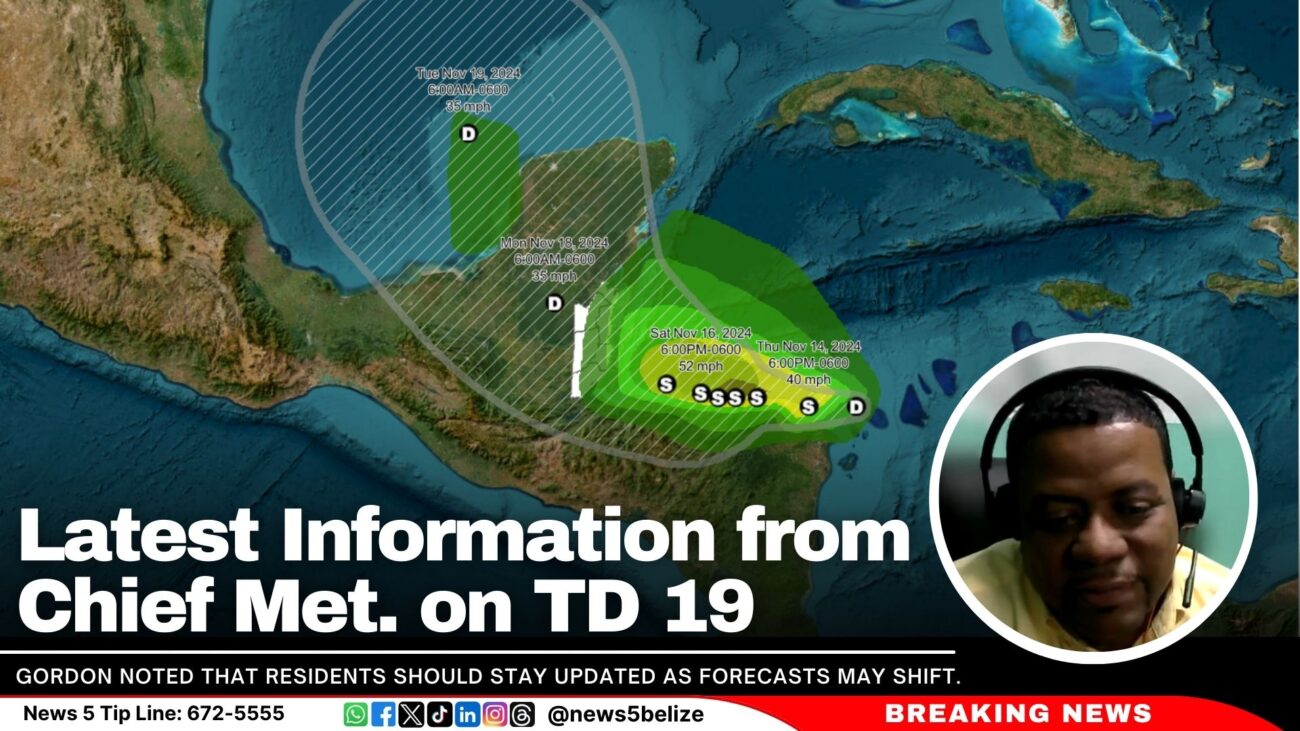 Latest Information from Chief Met. on TD 19 