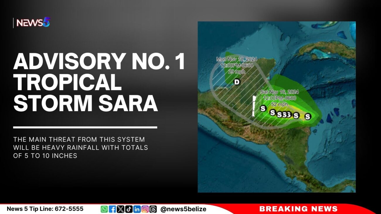 ADVISORY NO. 1 TROPICAL STORM SARA