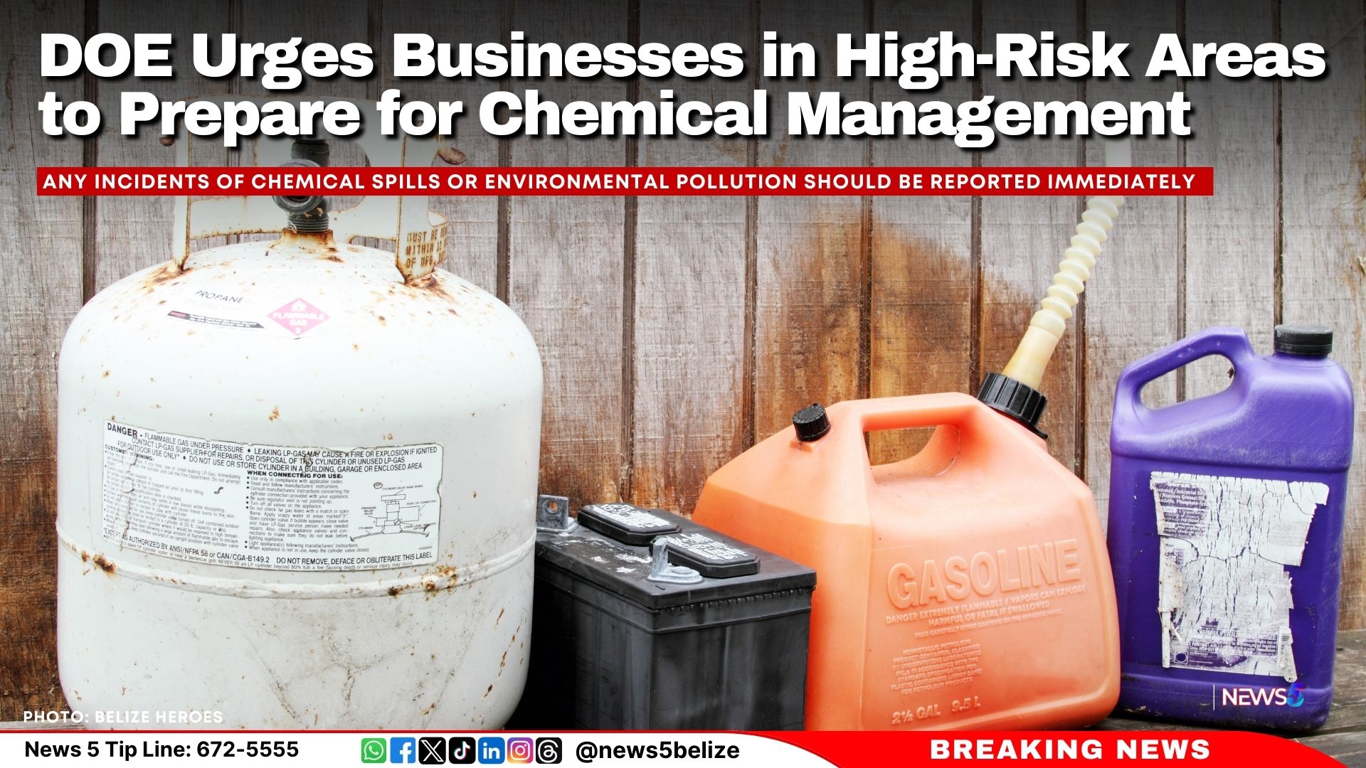 DOE Urges Businesses in High-Risk Areas to Prepare for Chemical Management During Storms