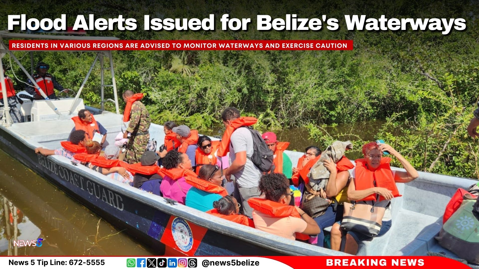 Flood Alerts Issued for Belize’s Waterways - Channel 5 Belize