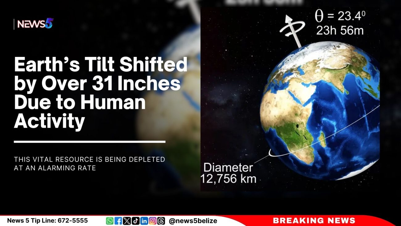 Earth’s Tilt Shifted by Over 31 Inches Due to Human Activity