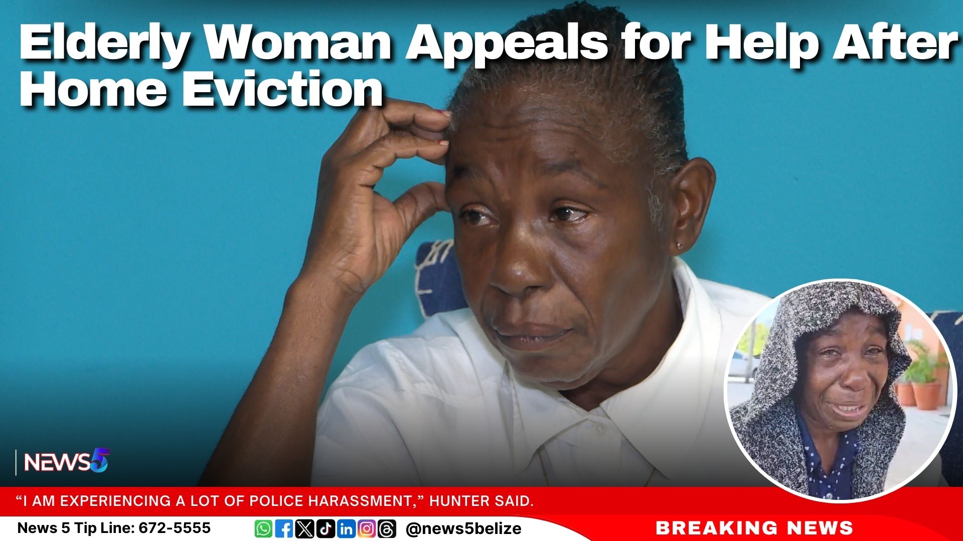 Elderly Woman Appeals for Help After Home Eviction