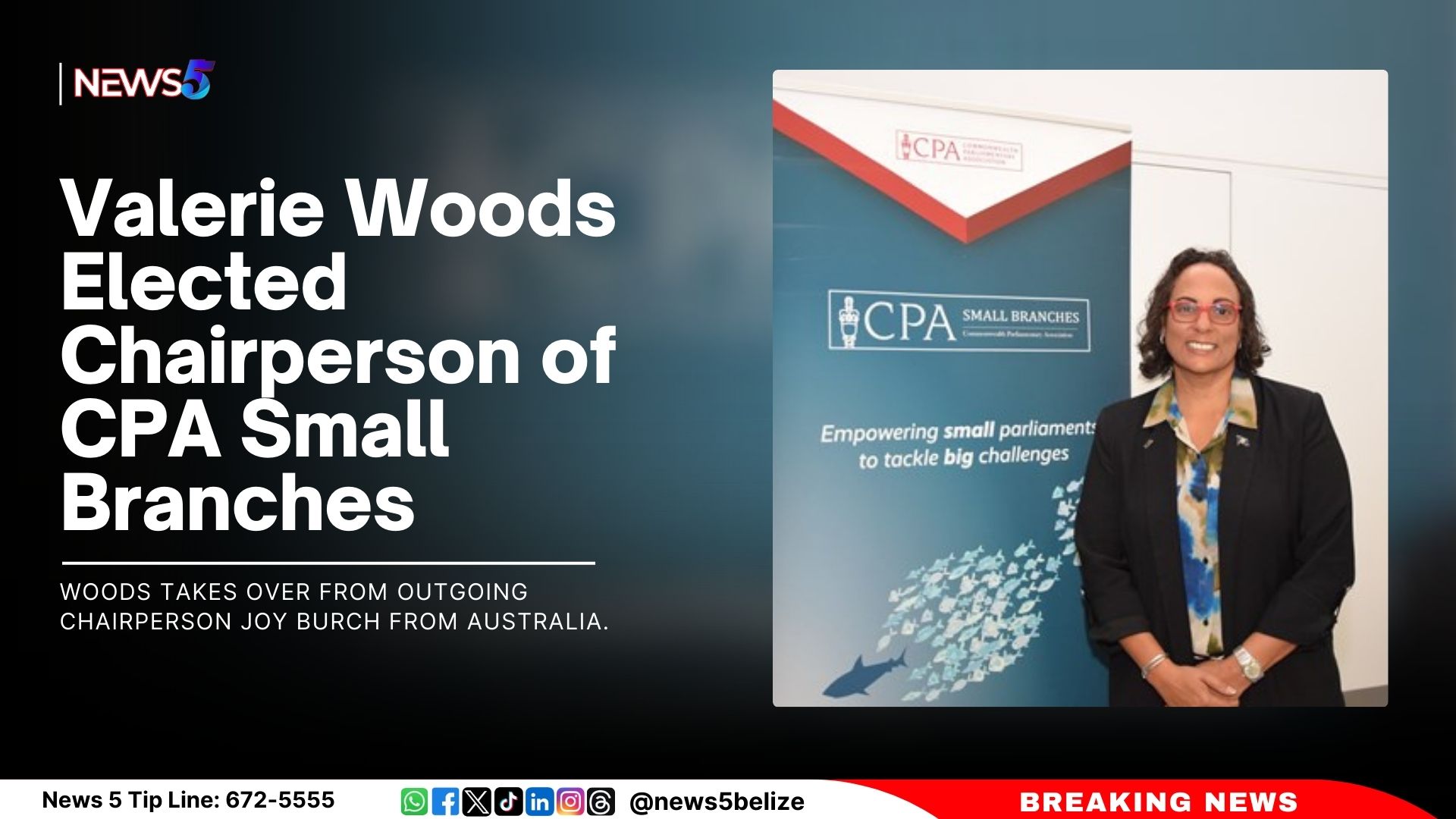 Valerie Woods Elected Chairperson of CPA Small Branches