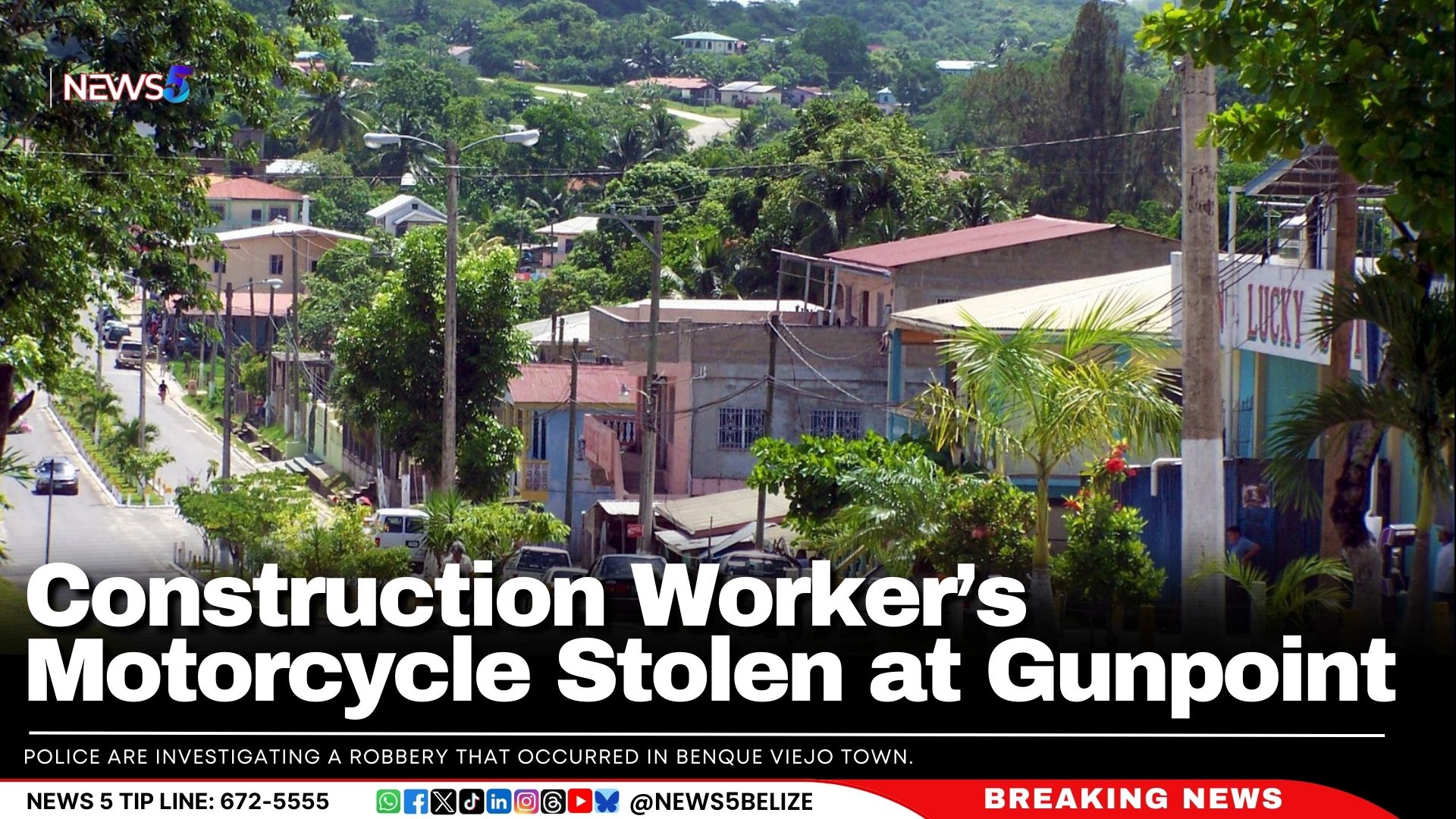 Construction Worker’s Motorcycle Stolen at Gunpoint