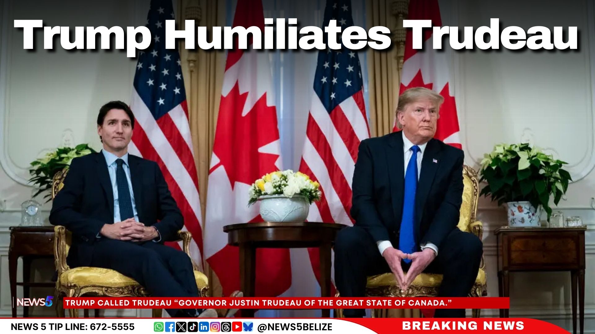 Trump Humiliates Trudeau