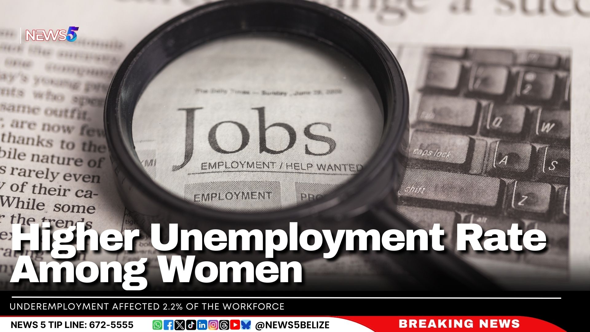 Higher Unemployment Rate Among Women