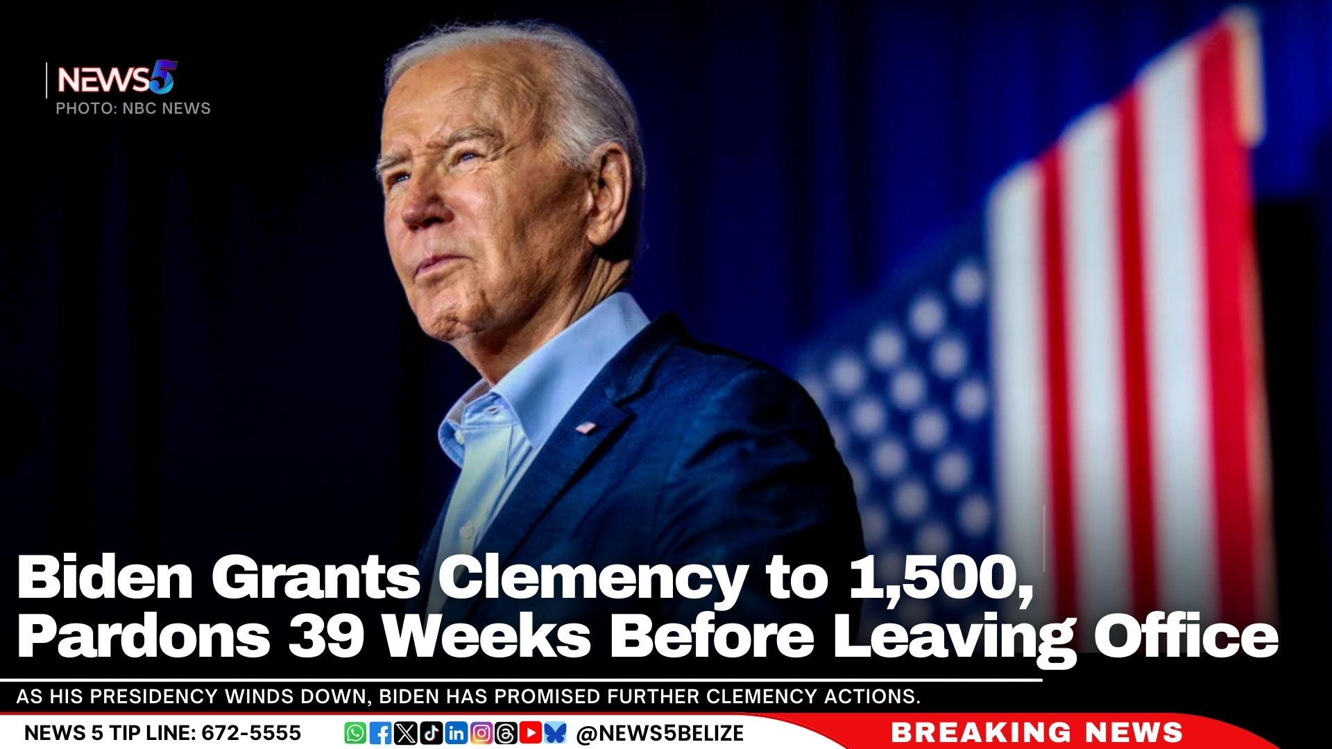 Biden Grants Clemency to 1,500, Pardons 39 Weeks Before Leaving Office