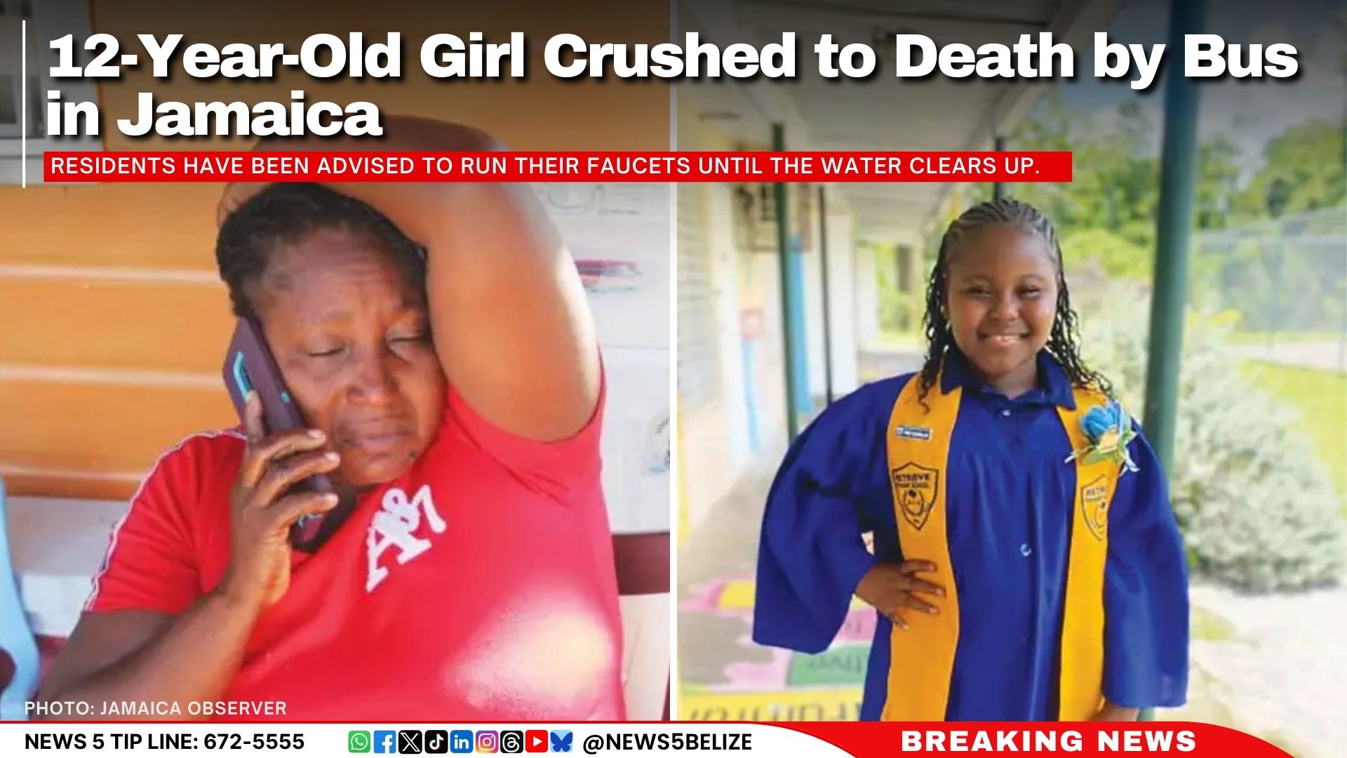 12-Year-Old Girl Crushed to Death by Bus in Jamaica