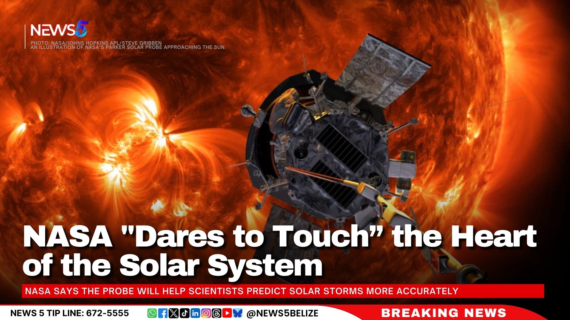 NASA "Dares to Touch” the Heart of the Solar System