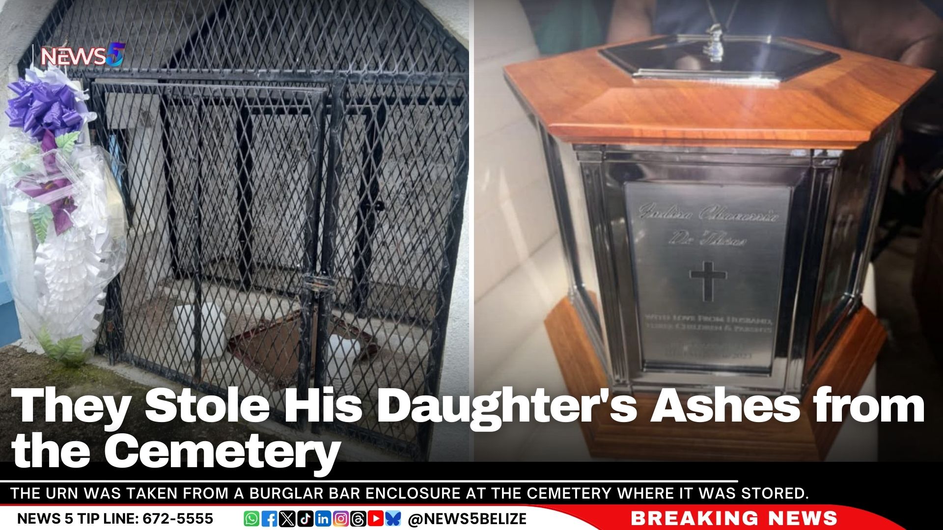 They Stole His Daughter's Ashes from the Cemetery