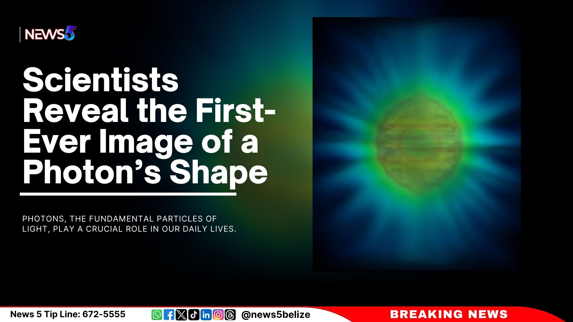 Scientists Reveal the First-Ever Image of a Photon’s Shape