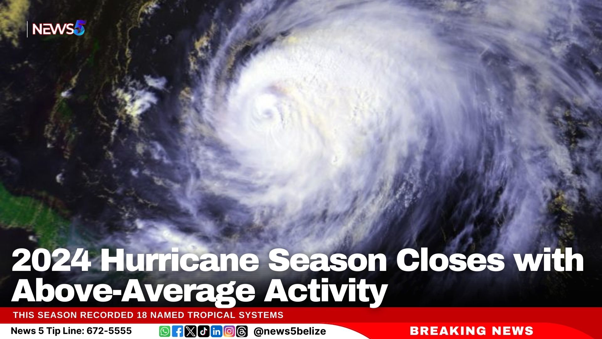 2024 Hurricane Season Closes with Above-Average Activity