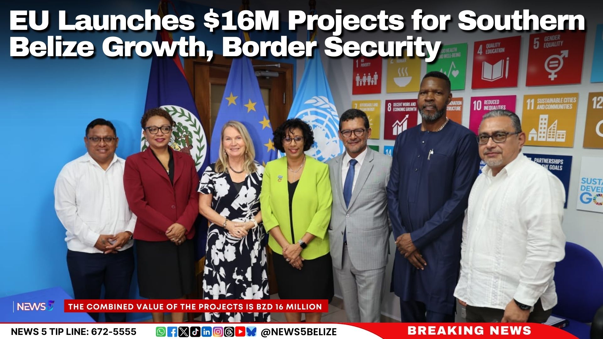 EU Launches $16M Projects for Southern Belize Growth, Border Security